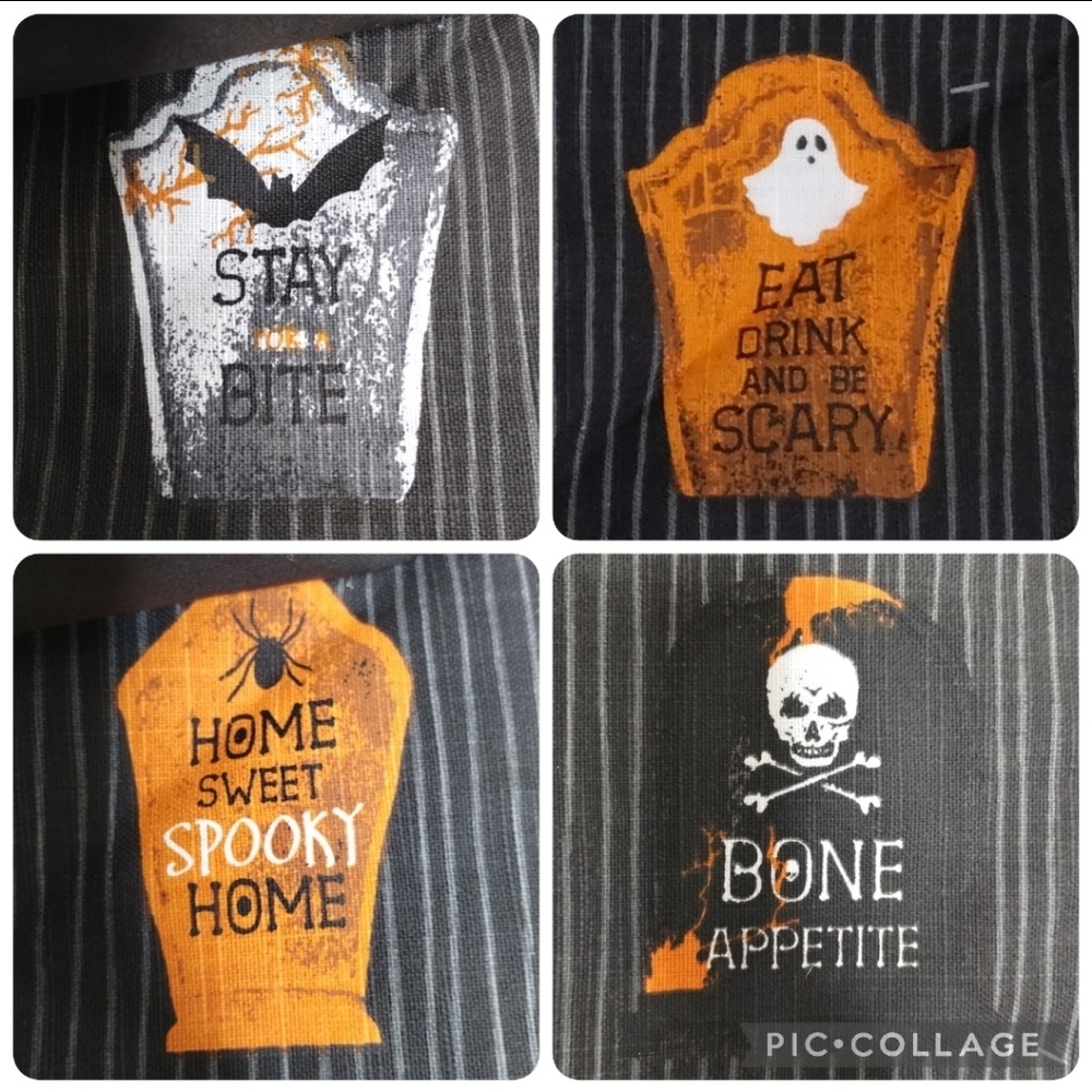 Halloween Placemats Set 4 Qty